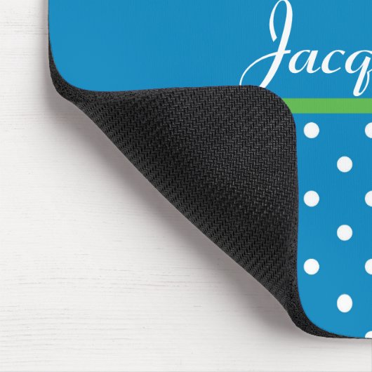 Paint Polka Dots Monogram Maus Pad Mousepad (Ecke)