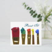 Paint Postkarte (Stehend Vorderseite)