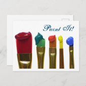 Paint Postkarte (Vorne/Hinten)