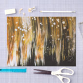 Paint Pour Cells Swimming Abstrakte Kunst Seidenpapier (Handwerk)