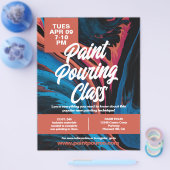 Paint Pour Class Flyer (Einzeln)