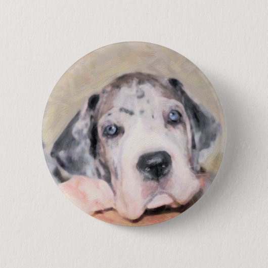 Paint: Puppy Dane Button (Vorderseite)