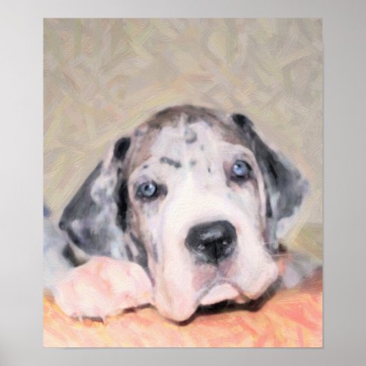 Paint: Puppy Dane Poster (Vorne)