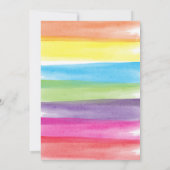 Paint Rainbow Virtual Birthday Einladung (Rückseite)