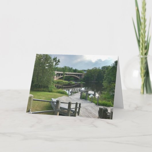 Paint River Boardwalk Blank Grußkarte Karte (Vorderseite)