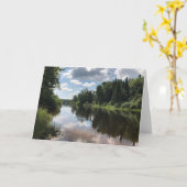 Paint River Michigan Blank Greeting Card Karte (Gelbe Blume)