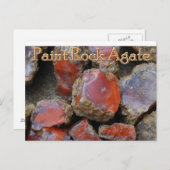 Paint rock agate Postcard Postkarte (Vorne/Hinten)