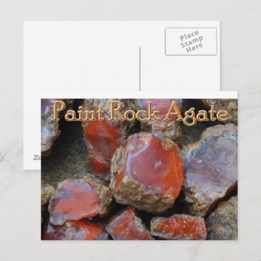 Paint rock agate Postcard Postkarte (Vorne/Hinten)