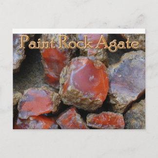 Paint rock agate Postcard Postkarte