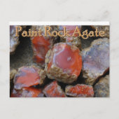 Paint rock agate Postcard Postkarte (Vorderseite)
