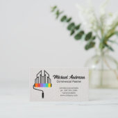 Paint Roller City Logo | Textrahmen Visitenkarte (Stehend Vorderseite)