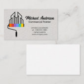 Paint Roller City Logo | Textrahmen Visitenkarte (Vorne/Hinten)