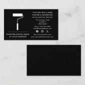 Paint-Roller-House-Maldienstleistungen für soziale Visitenkarte (Vorne/Hinten)