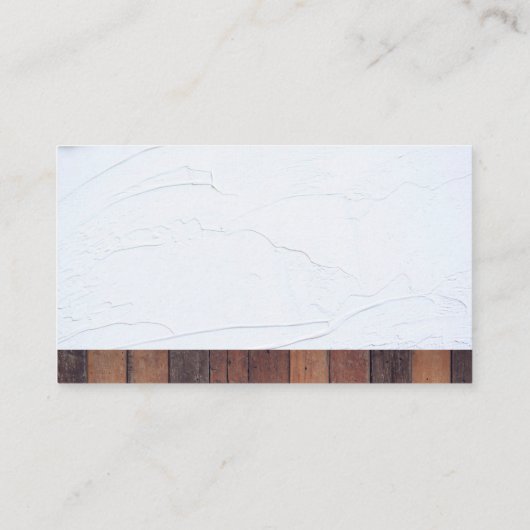 Paint Roller | Kollaps | Holz Visitenkarte (Rückseite)