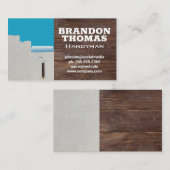 Paint Roller | Mauerwerk | Holzrahmen Visitenkarte (Vorne/Hinten)