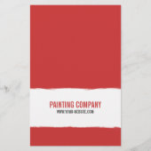 Paint Roller Painting Company Contractor Flyer (Hinten)