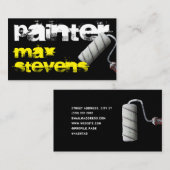 Paint roller Trace Schriftart Visitenkarte (Vorne/Hinten)