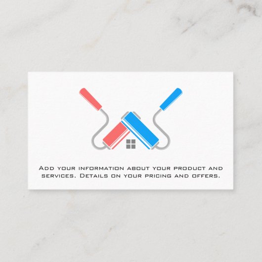 Paint Rollers | Handyman Visitenkarte (Rückseite)