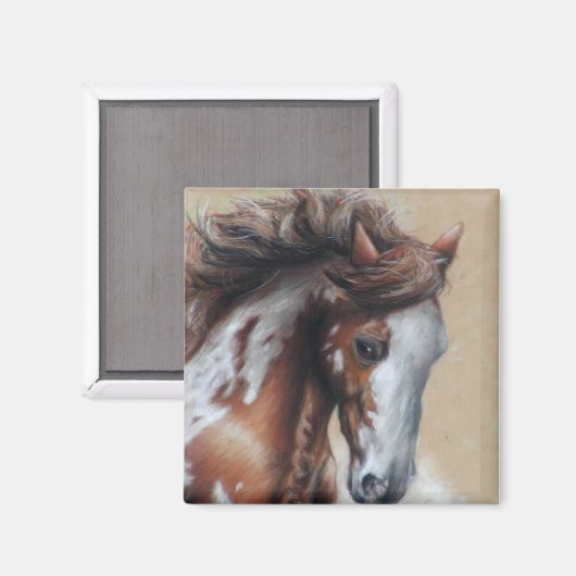 Paint Ross in der Wüste Magnet (Vorderseite/Rückseite)