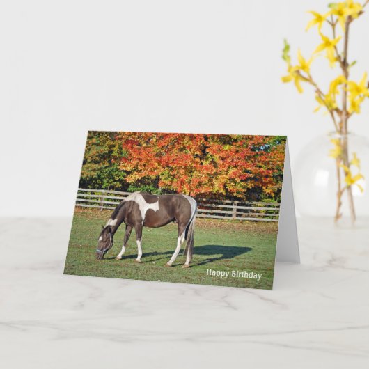 Paint Ross in Herbstweide Geburtstag Karte (Gelbe Blume)