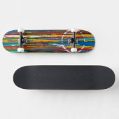 Paint Run Art Skateboard (Horizontal)