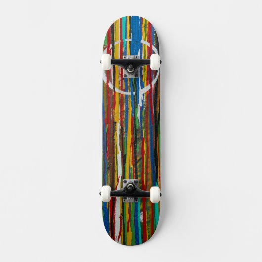 Paint Run Art Skateboard (Vorderseite)