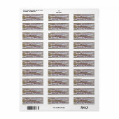 Paint Rustic Rücksendeadressen-Aufklebers Peeling (Vorne)