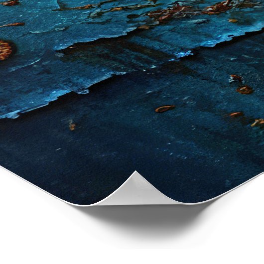 Paint, rustikal, antik, poster (Ecke)