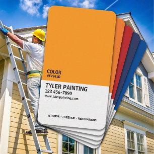 Paint Sample Painting Company Visitenkarte