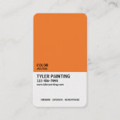 Paint Sample Painting Company Visitenkarte (Vorderseite)