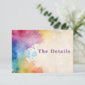 Paint schlägt die Detailsteckkarte. Begleitkarte (Stehend Vorderseite)