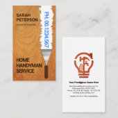 Paint Scraping Holz Grain Textur Visitenkarte (Vorne/Hinten)