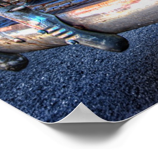 Paint Shop Rat Chevy von Chip & Rusty Poster (Ecke)