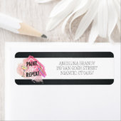 Paint & Sip Chalkboard Bachelorette Rücksendeadres (Insitu)