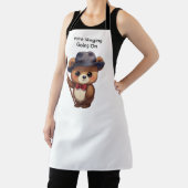 Paint Slinging Going On Cute Teddy Bear Artist Schürze (InSitu)