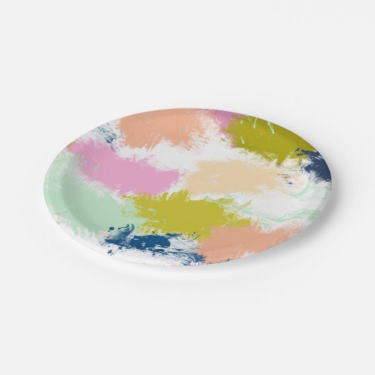 Paint smears pappteller (Schrägansicht)