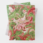 Paint Smudge Christmas Wrapping Paper - Whimsical Geschenkpapier Set (Beispiel)