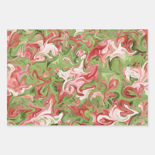 Paint Smudge Christmas Wrapping Paper - Whimsical Geschenkpapier Set (Vorderseite)