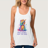 Paint Soaked Baby Dragon Funny Tank Top (Vorderseite)