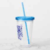 Paint Spatter Blue Acryltrinkbecher (Links)
