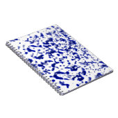 Paint Spatter Blue Notizblock (Rechte Seite)
