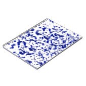 Paint Spatter Blue Notizblock (Linke Seite)