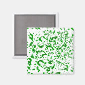 Paint Spatter Green Magnet (Vorderseite/Rückseite)