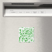 Paint Spatter Green Magnet (In Situ (Geschirrspüler))