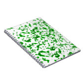 Paint Spatter Green Notizblock (Rechte Seite)