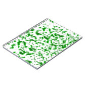 Paint Spatter Green Notizblock (Linke Seite)