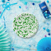 Paint Spatter Green Pappteller (Party)