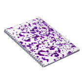 Paint Spatter Lila Notizblock (Rechte Seite)