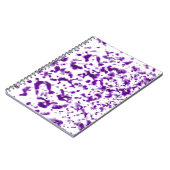 Paint Spatter Lila Notizblock (Linke Seite)