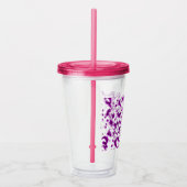 Paint Spatter Pink Acryltrinkbecher (Rechts)